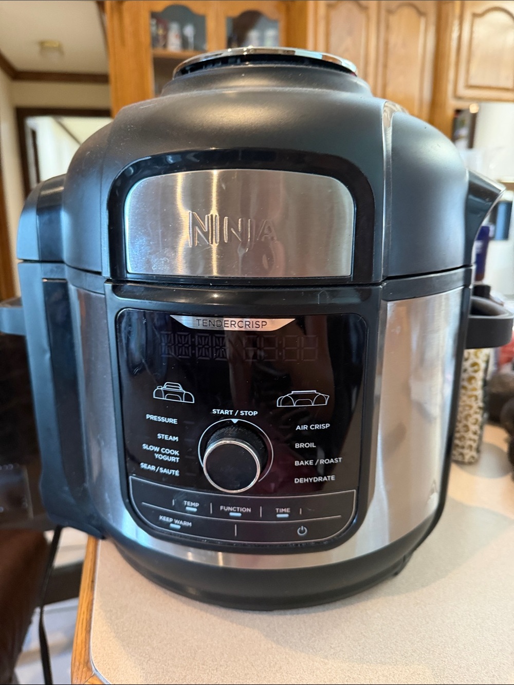 Ninja Multi-Function Cooker in Black and Stainless Steel
